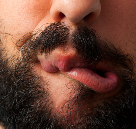 Beatboxer Mund Nahaufnahme